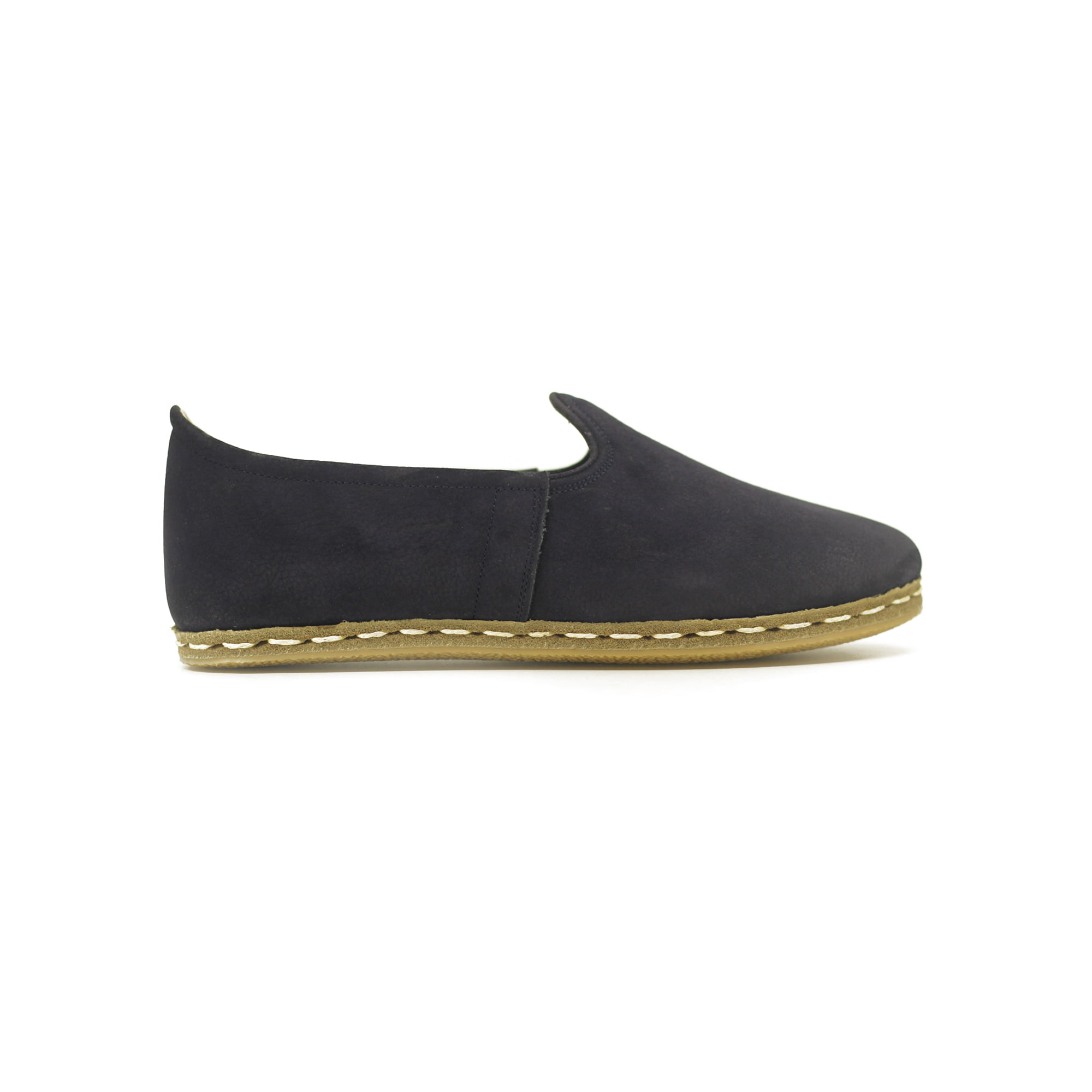 1 Erkek Ayakkabı Düz Yemeni Lacivert Nubuk - Görsel 1