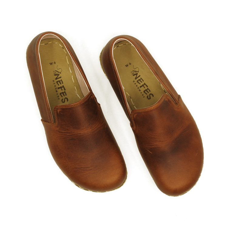 El Yapımı Barefoot Yalınayak Erkek Deri Taylan Model, Crazy Kahve - Görsel 6